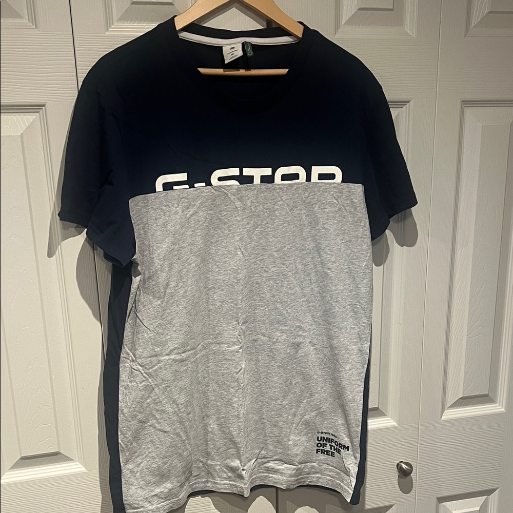 G-Star Navy and grey T-Shirt